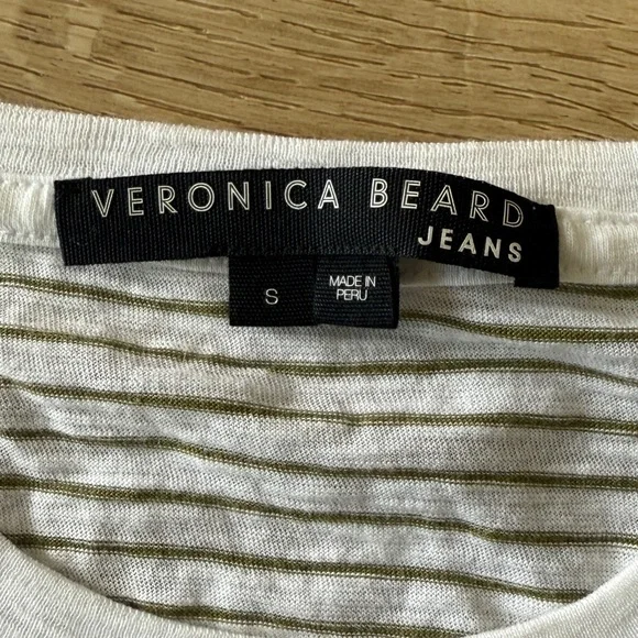 Veronica Beard Trail Mixed Media Dress in White Fern - Picture 6 of 10